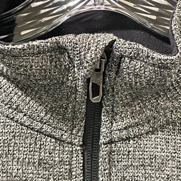 SPYDER (Men's) "Outbound" 1/2 Zip Jersey/Fleece Pullover, Black/Gray Tweed - XL - Picture 6 of 13